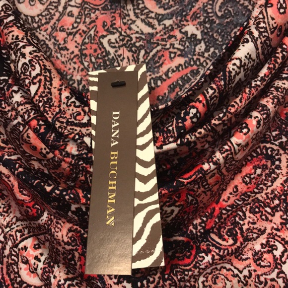 NWT Dana Buchman Pink Paisley Dress - Picture 4 of 6